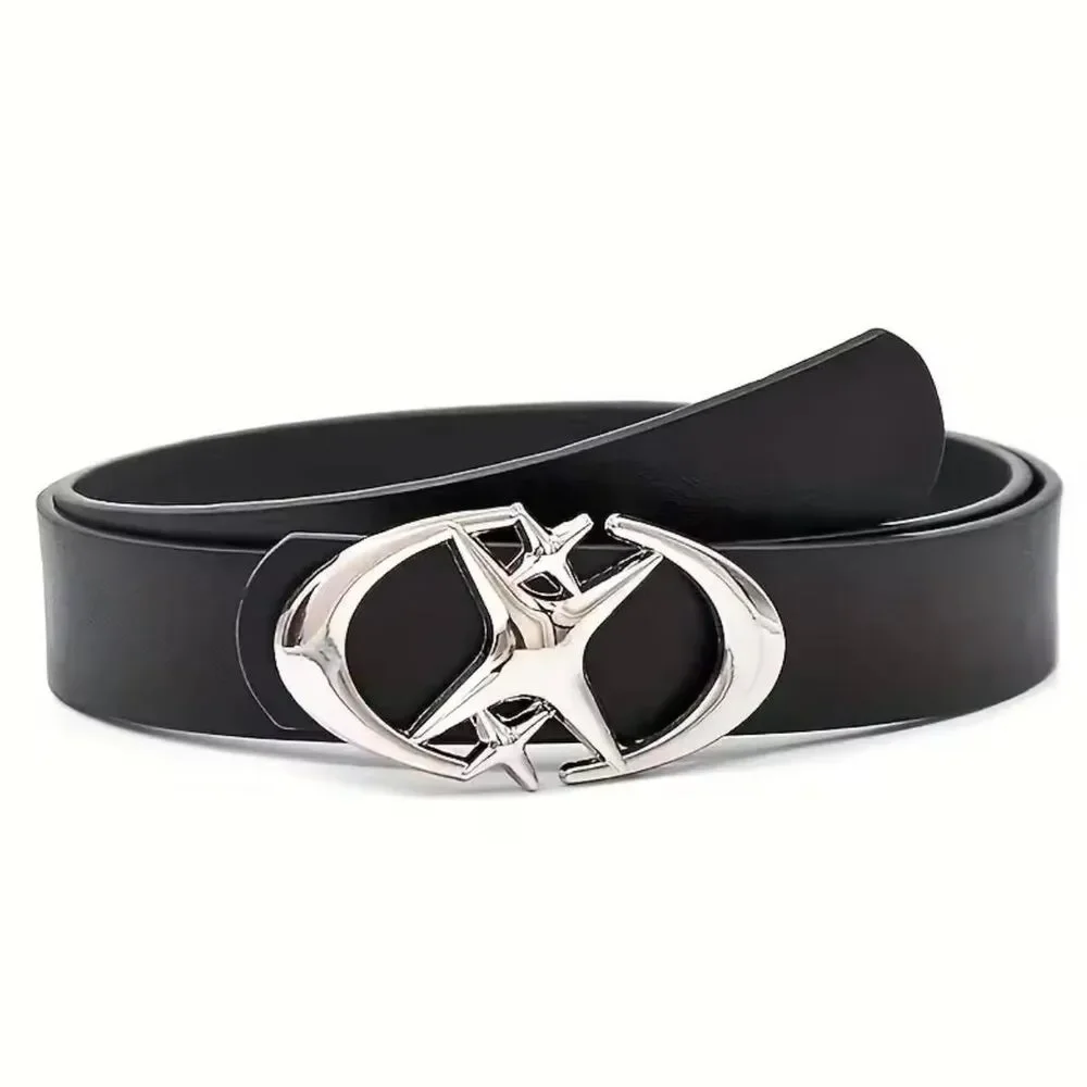 Punk Silver Glint Belt